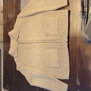 J. CREW Wallace & Barnes 100% Cashmere Full Zip Sweater